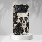 Bulldog Floral MagSafe iPhone Case — Moon & Peony Protective Case
