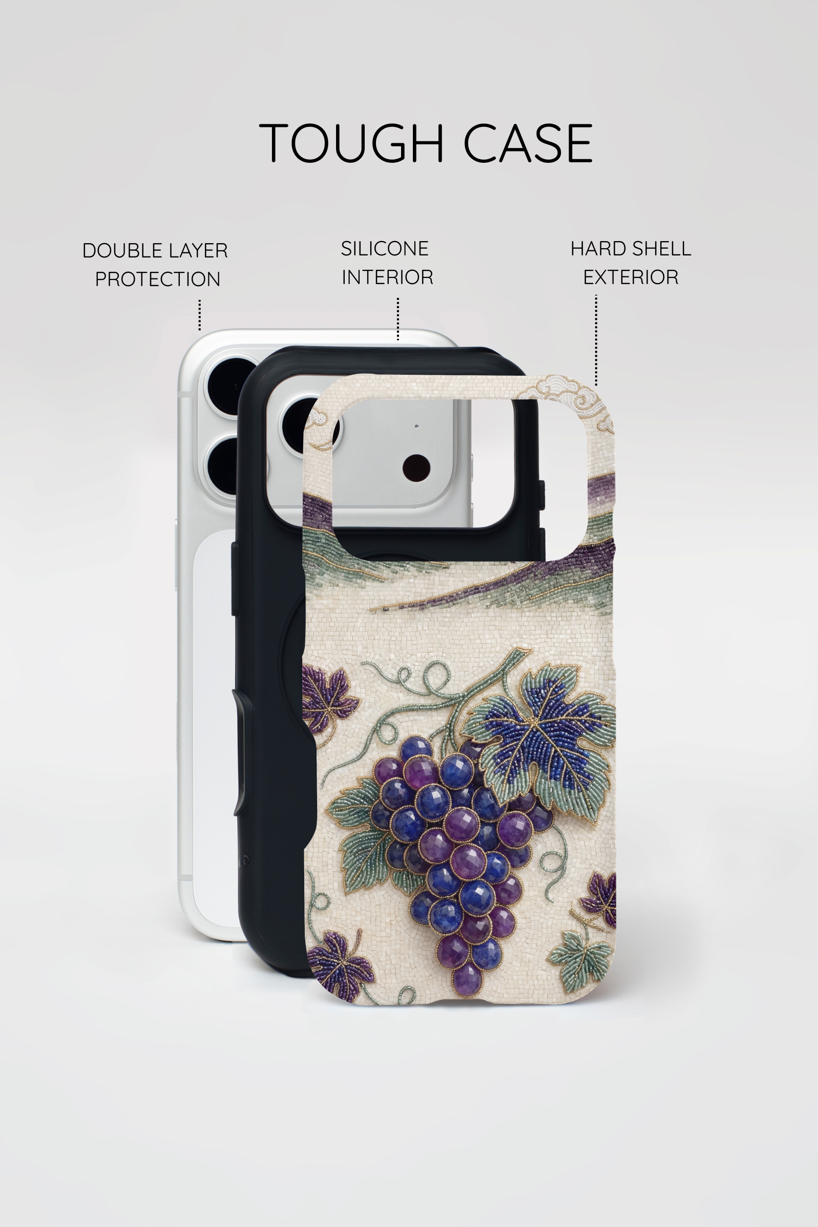 Vintage Grape iPhone Case – Botanical Vineyard Art Phone Cover