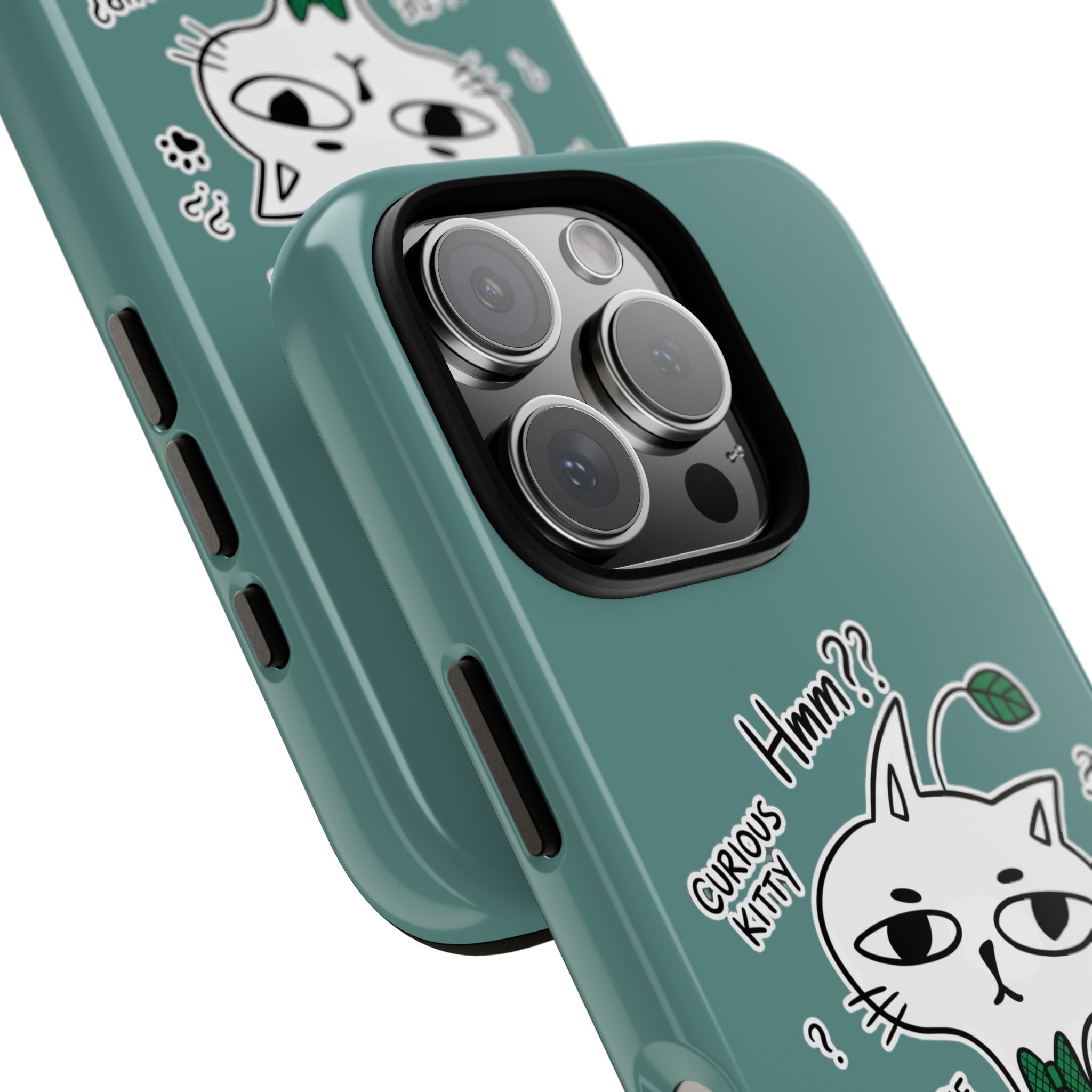 Cover per telefono Gatto Carino Confuso — Custodia protettiva con grafica "Hmm??"