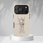 Angel Sketch Phone Case | Classic Guardian Tough MagSafe iPhone Cover