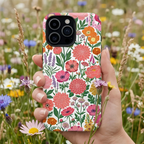 Floral Tough iPhone Case | Colorful Garden Print Protective Cover