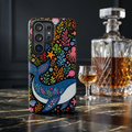 Whimsical Whale Tough Samsung Galaxy Phone Case