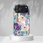 Floral Purple Garden iPhone Case | Tough Protective Phone Cover