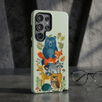 Woodland Stack Samsung Galaxy Phone Case | Cute Bear, Fox & Owl Protective Cover