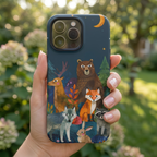 Forest Friends iPhone Case | Nighttime Woodland Animals Design