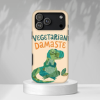 Cute Dinosaur Tough iPhone Case | Whimsical Meditating Dino Cover