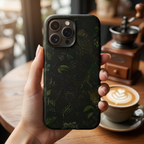 Dark Botanical Tough iPhone Case | Moody Forest Owl Cover