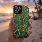 Octopus Tough iPhone Case | Jewel Green Ocean Animal Cover