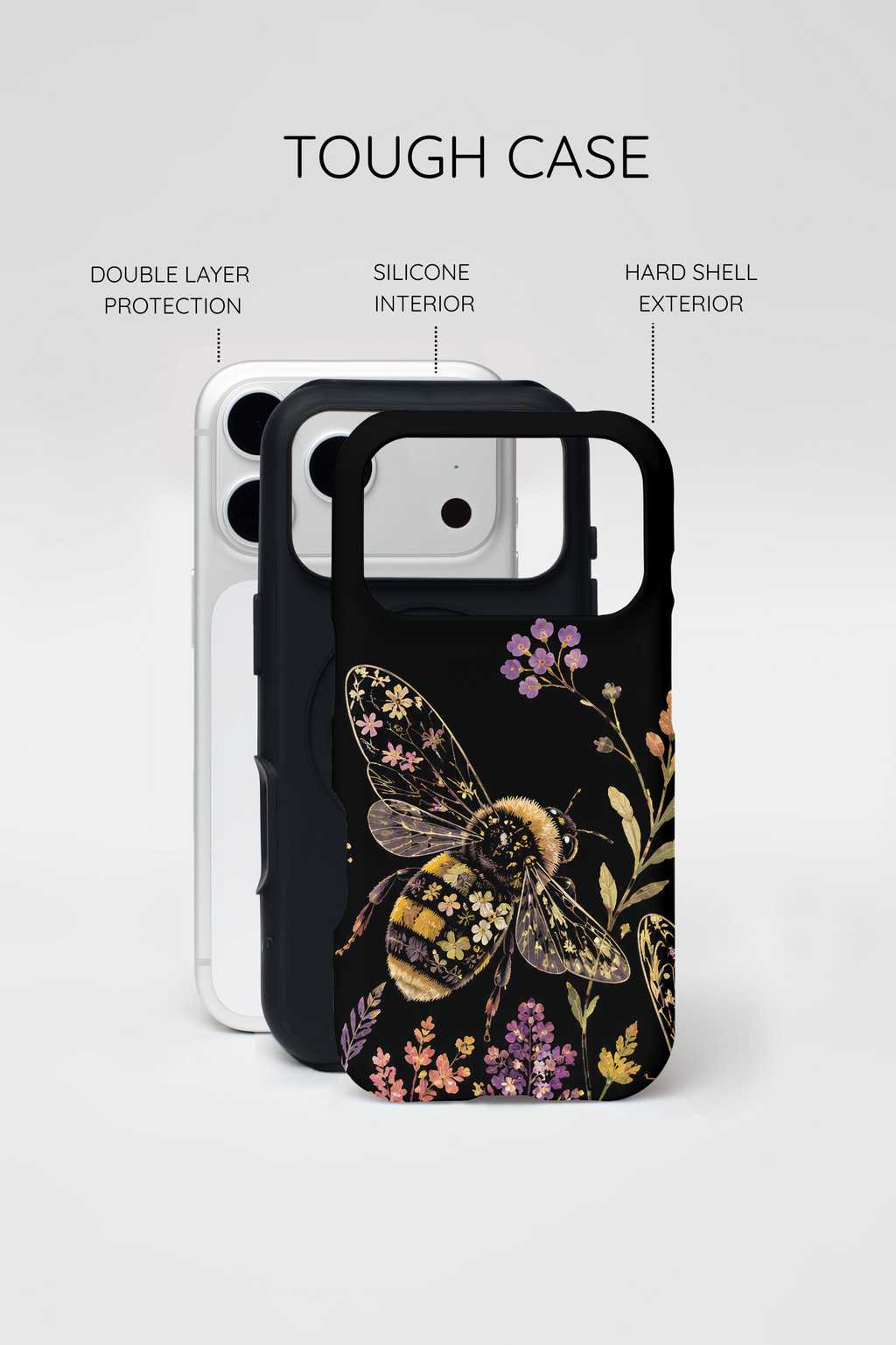 Vintage Bee Floral iPhone Case
