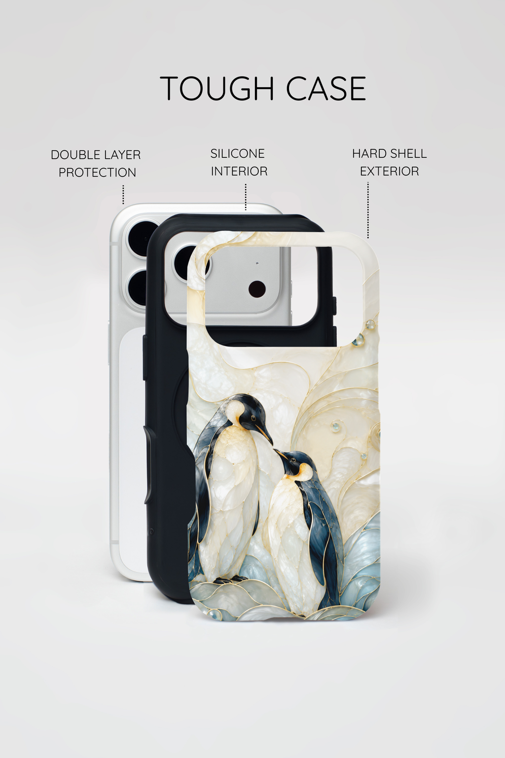 Penguin iPhone Case | Cute Penguin Couple Phone Case