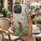 Leopard Floral iPhone Case | Vintage Botanical Phone Case