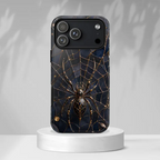 Golden Spider Web Tough MagSafe Case