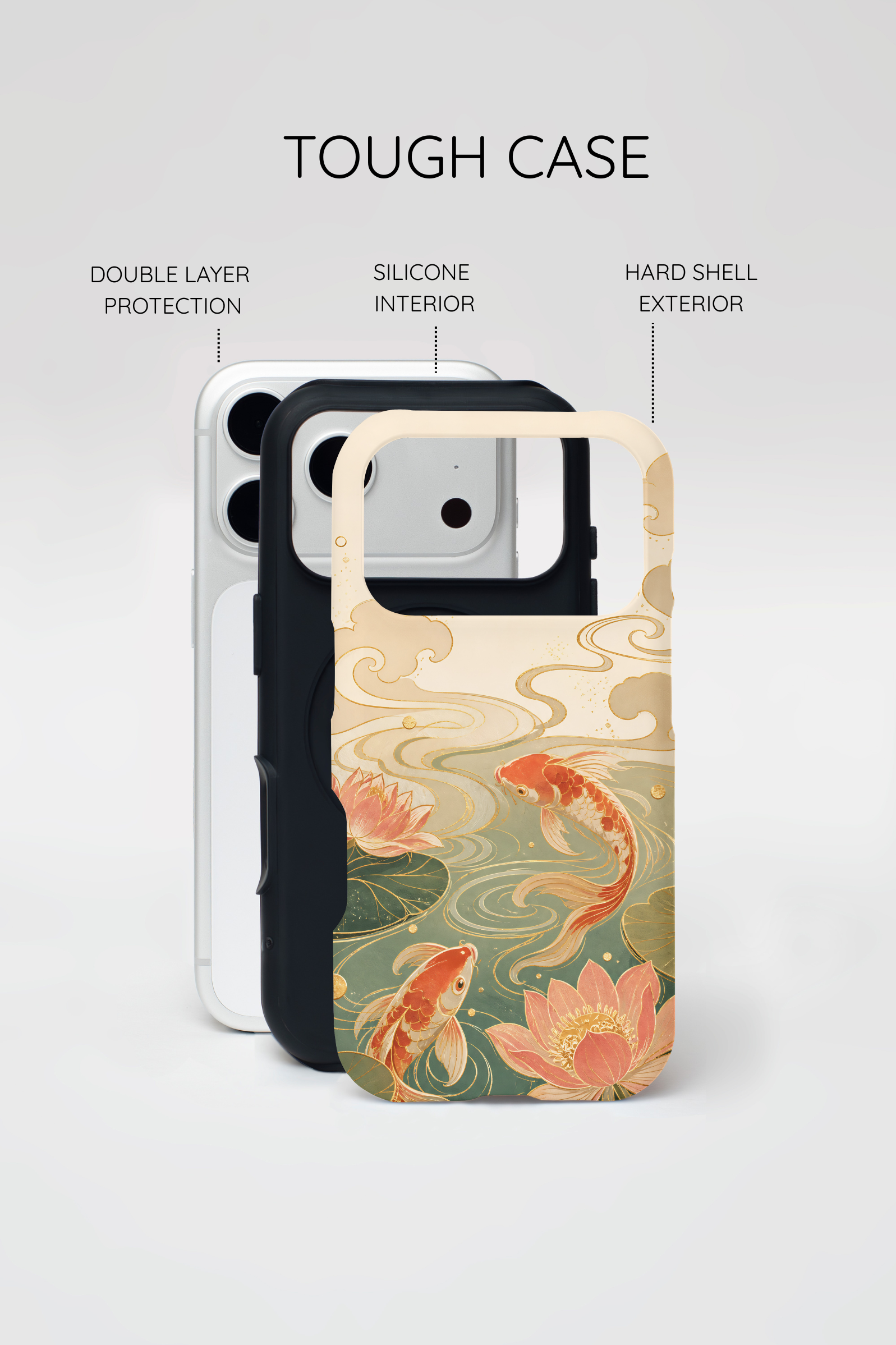 Koi Lotus Tough MagSafe Case