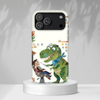 Dinosaur Dentist Tough iPhone Case | Cute Pediatric Dental Cover