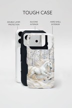White Horse iPhone Case | Winter Forest iPhone Case