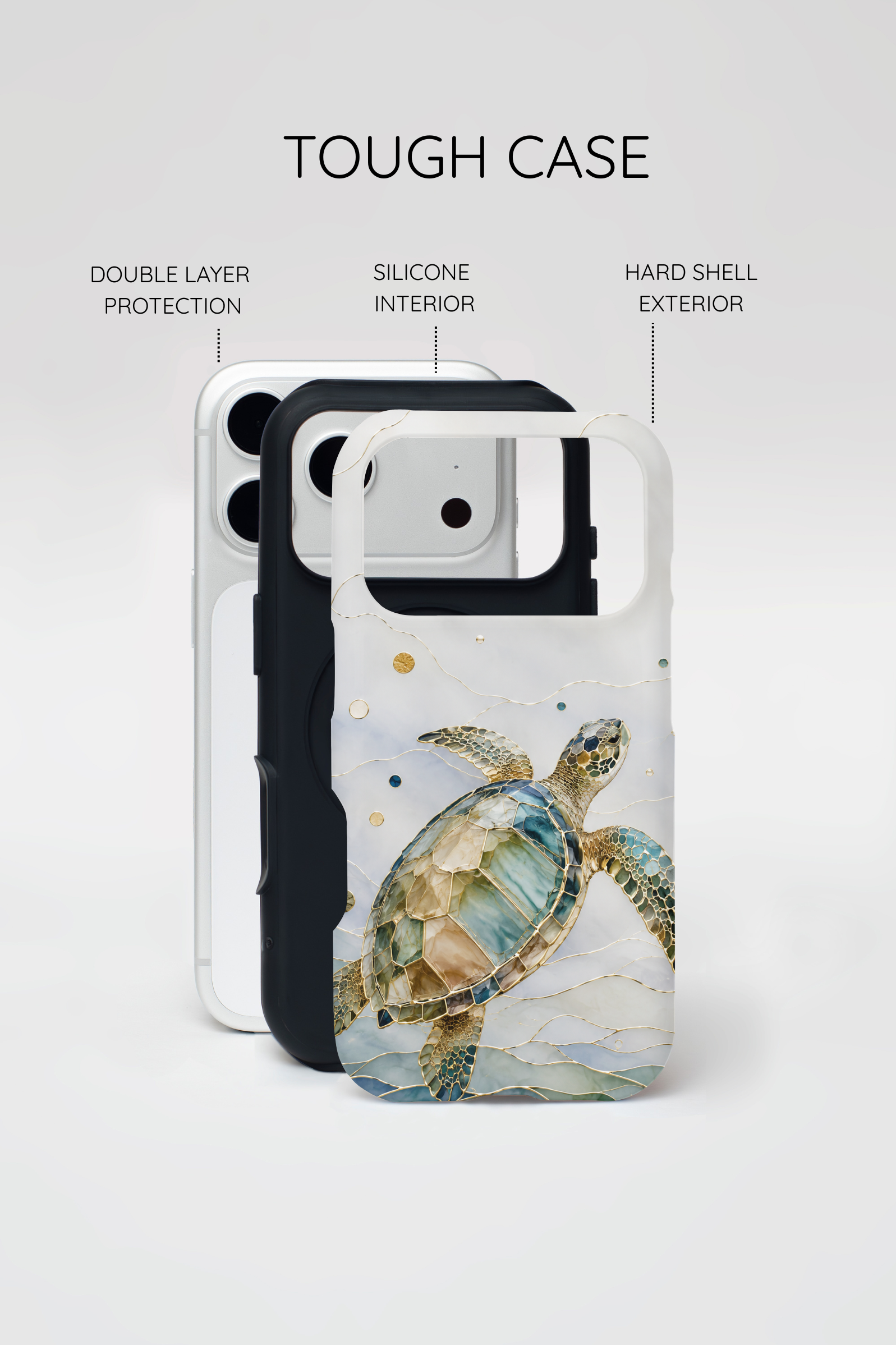 Sea Turtle Phone Case | Stained Glass Turtle iPhone Case