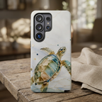 Sea Turtle Samsung Galaxy Phone Case | Stained Glass Turtle Phone Case