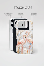 Flamingo iPhone Case | Stained Glass Bird Art