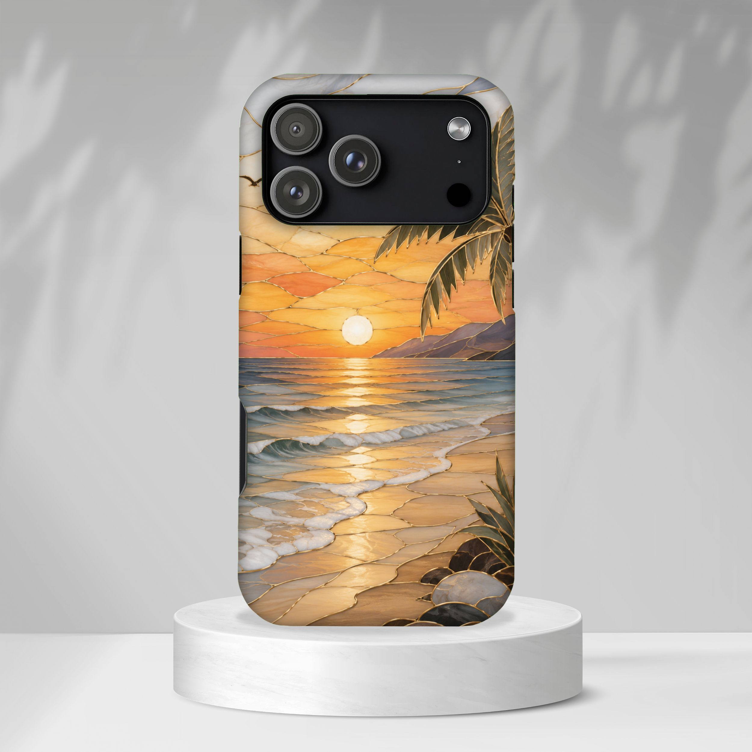 Beach Sunset iPhone Case | Coastal Ocean Art Cover