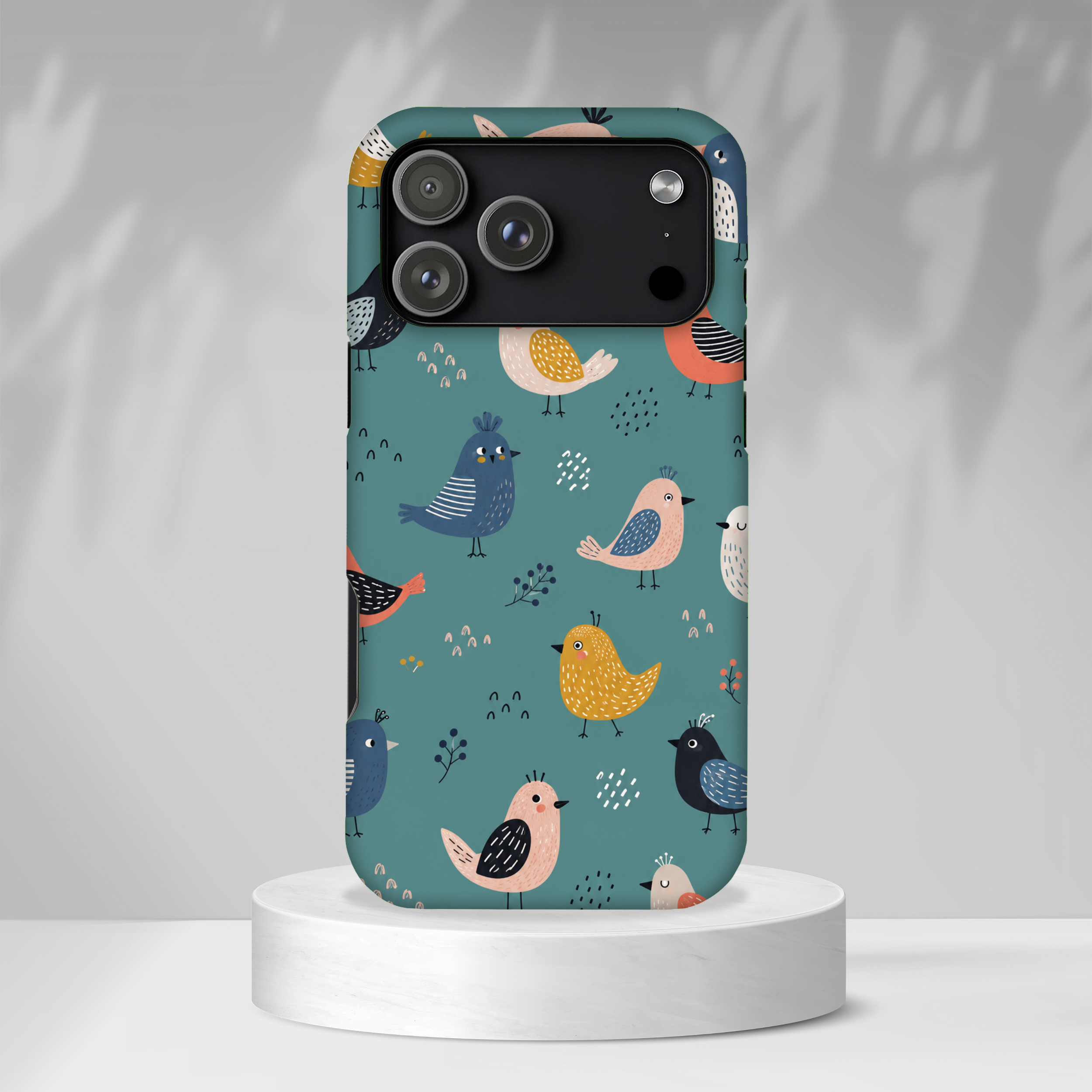 Colorful Bird iPhone Case | Cute Bird Pattern Cover