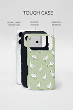 Goose iPhone Case | Cute White Goose Pattern Cover
