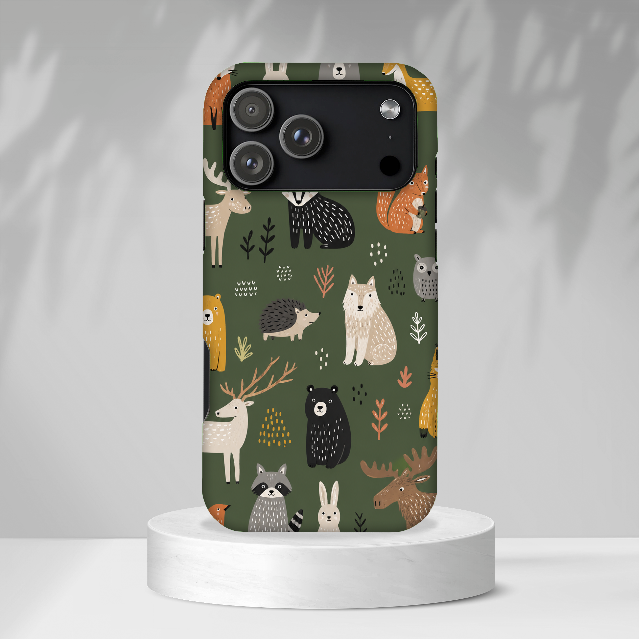Woodland Animals iPhone Case | Forest Creature Art Cover