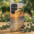 Beach Sunset Samsung Galaxy Phone Case | Coastal Ocean Art Cover