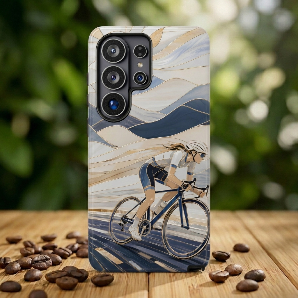 Cycling Samsung Galaxy Phone Case | Road Bike Art Cover