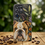 English Bulldog Samsung Galaxy Phone Case | Bulldog Dog Art Cover
