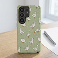 Goose Samsung Galaxy Phone Case | Cute White Goose Pattern Cover