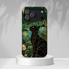 Black Cat iPhone Case | Enchanted Cat Art Cover