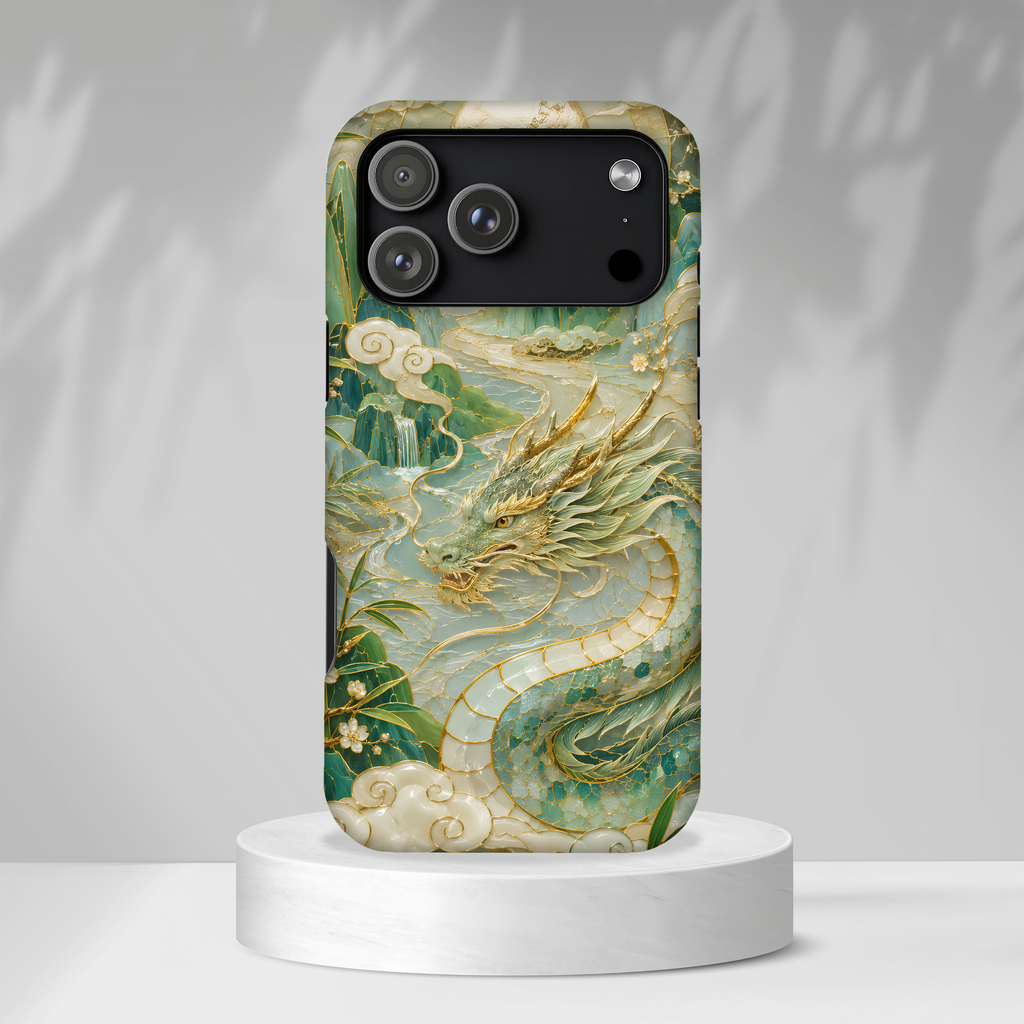 Chinese Dragon iPhone Case | Jade Dragon Art Cover