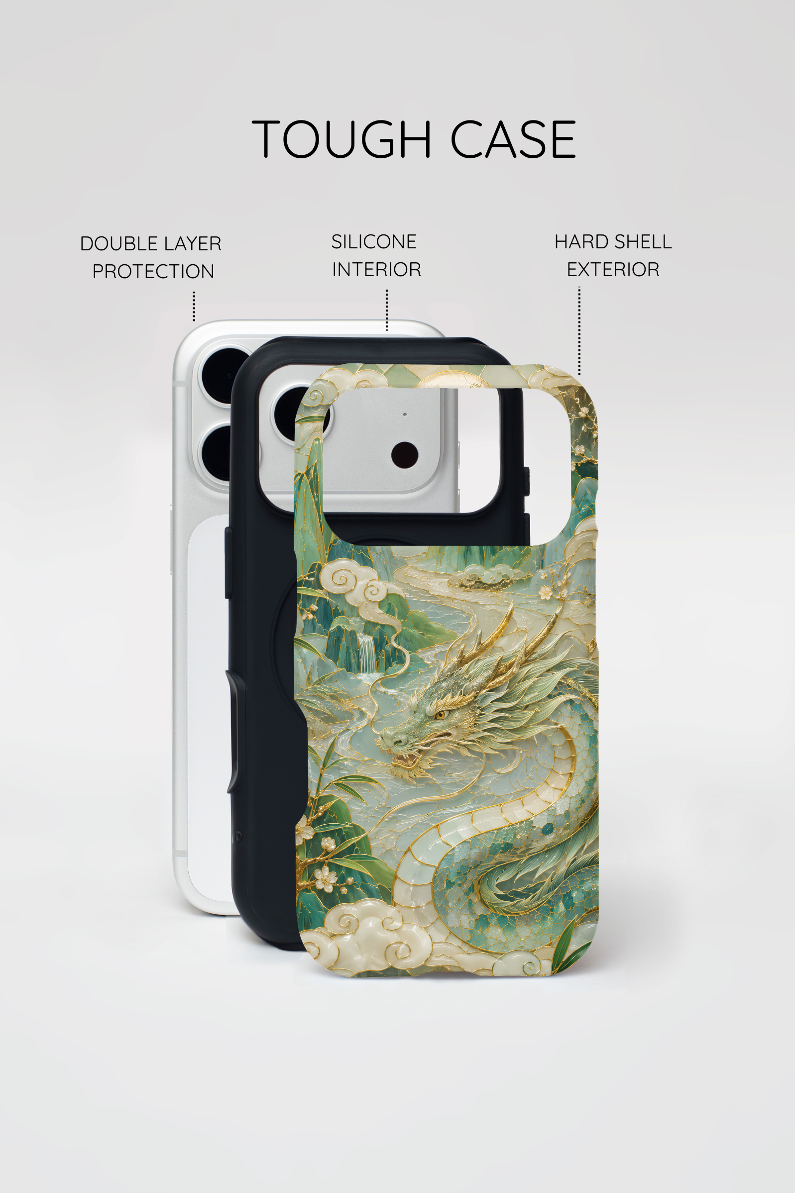 Chinese Dragon iPhone Case | Jade Dragon Art Cover