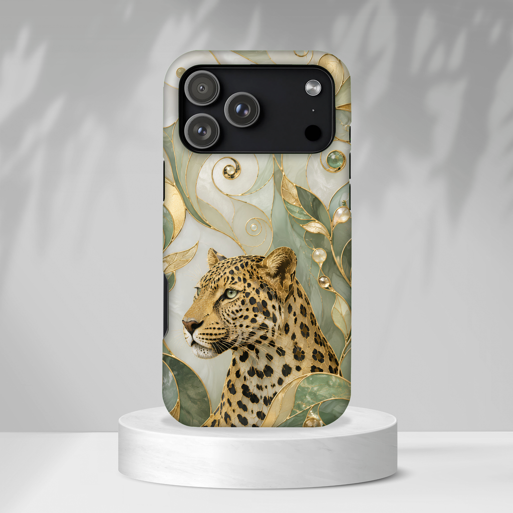 Leopard iPhone Case | Elegant Big Cat Art Cover