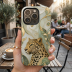 Leopard iPhone Case | Elegant Big Cat Art Cover
