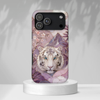 White Tiger iPhone Case | Cherry Blossom Art Cover