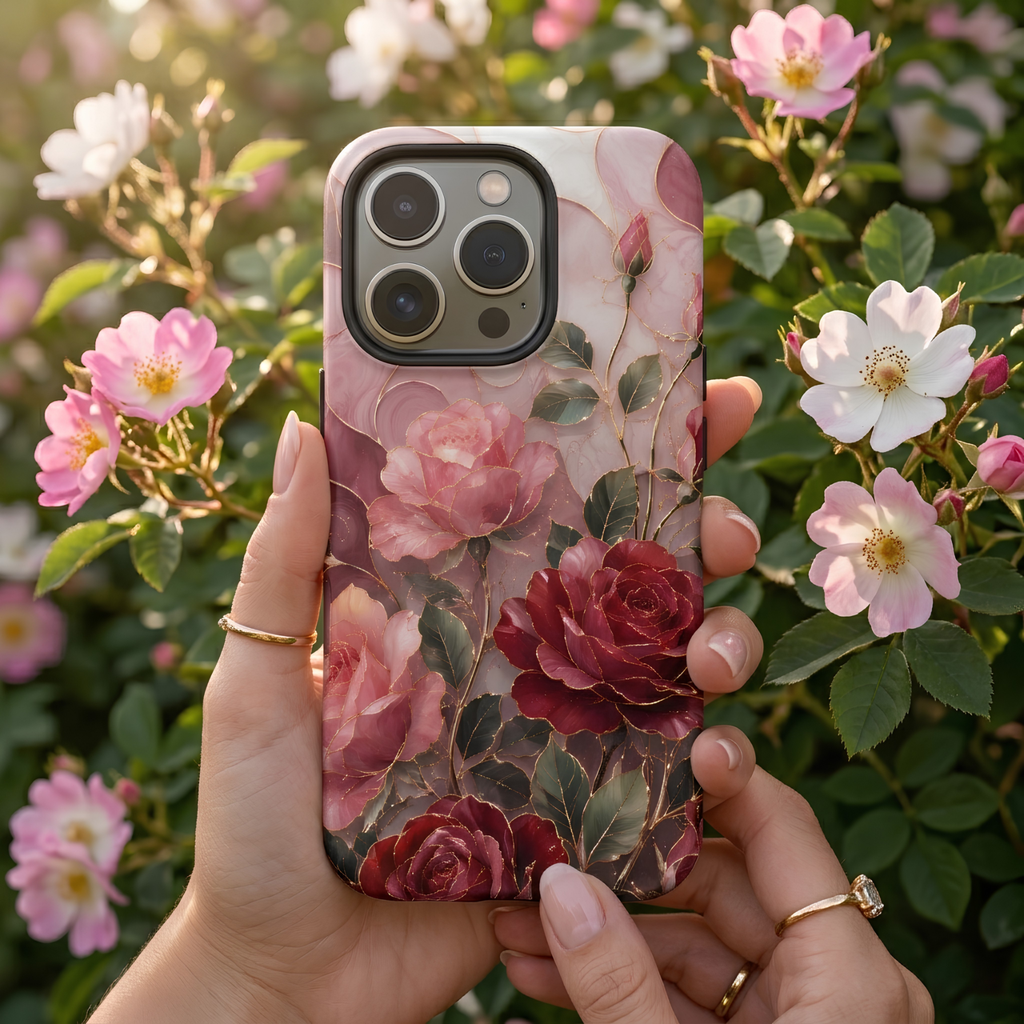 Vintage Rose iPhone Case | Floral Bouquet Art Cover