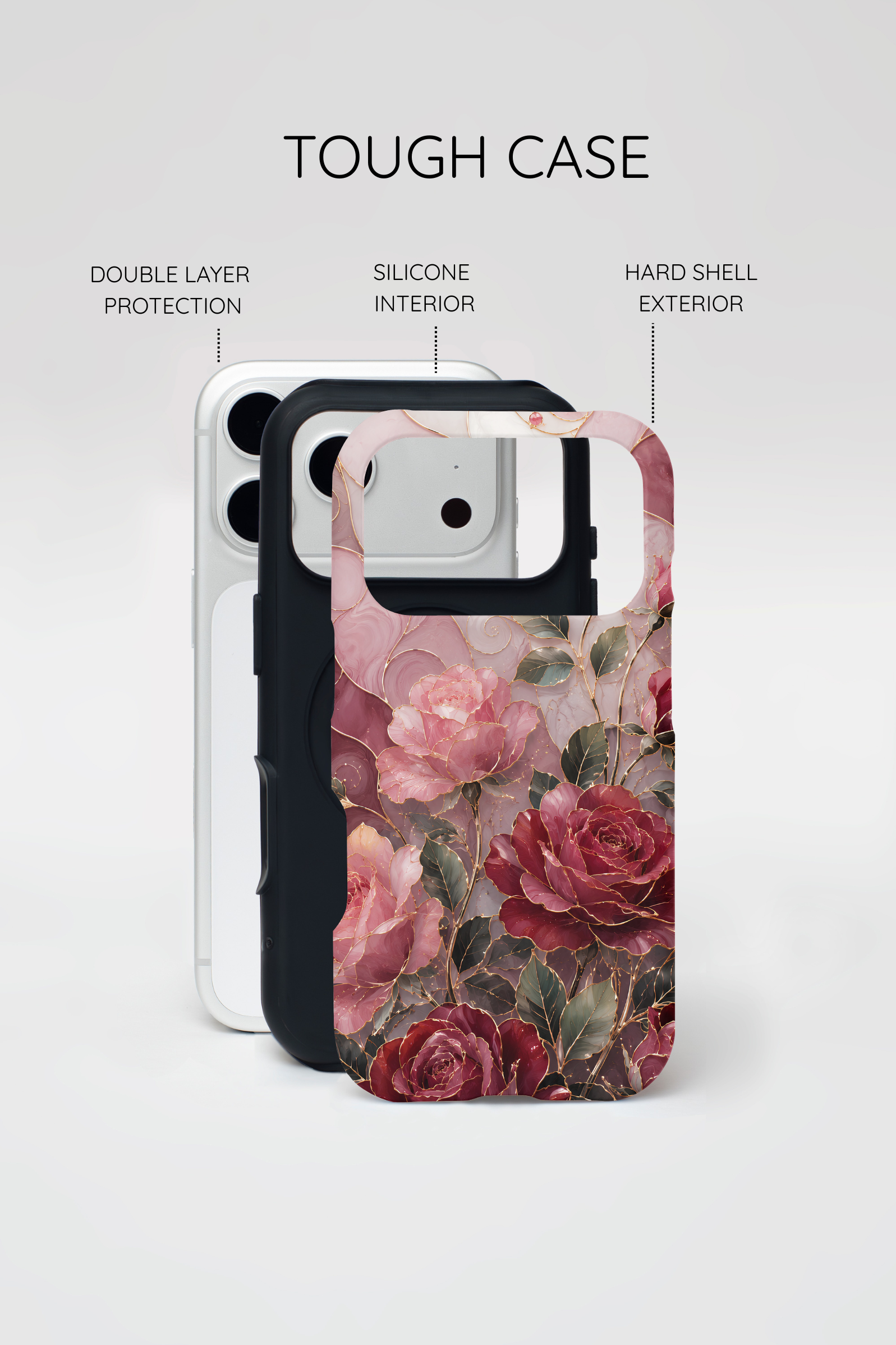 Vintage Rose iPhone Case | Floral Bouquet Art Cover