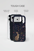 Rabbit iPhone Case | Woodland Bunny Art Cover