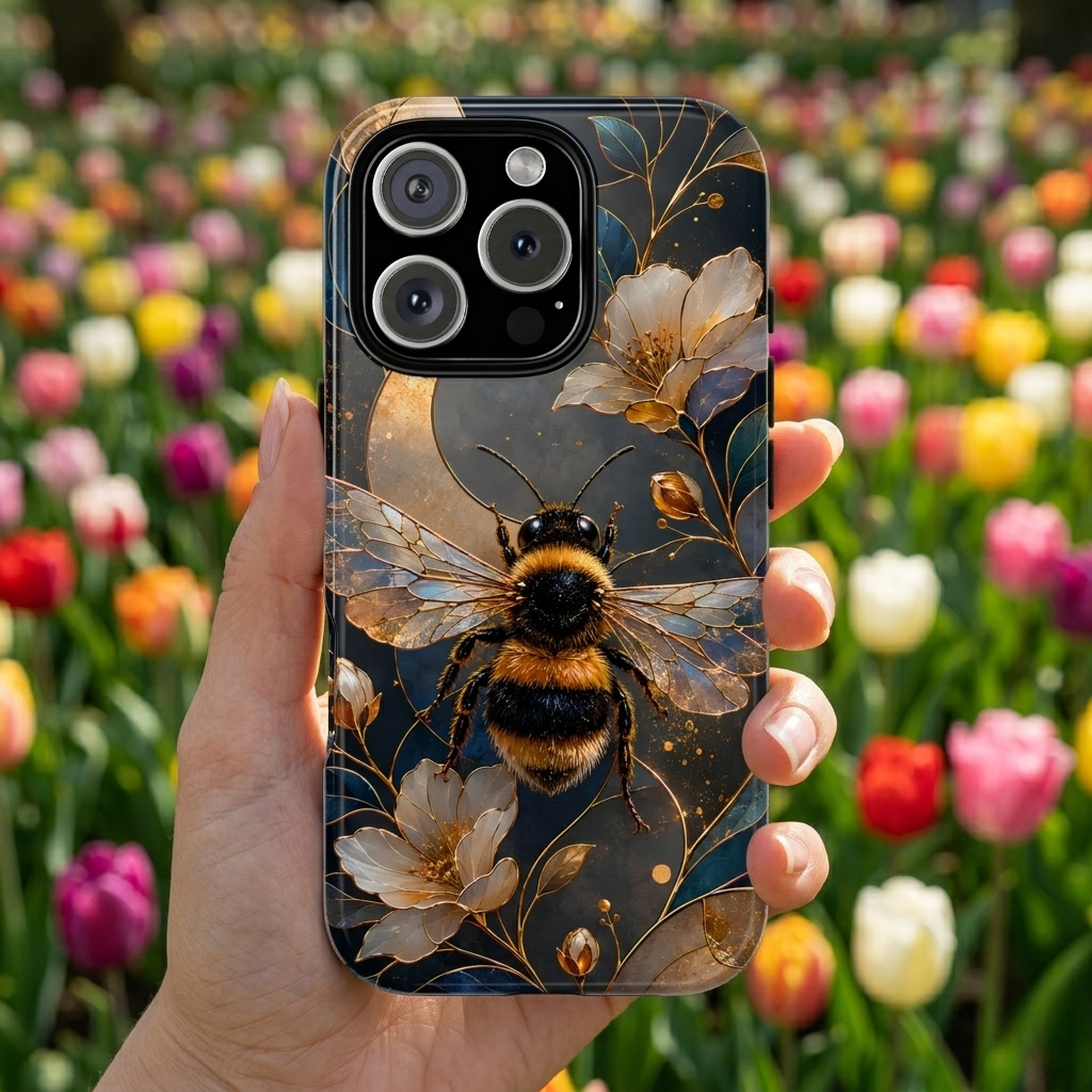 Bumblebee iPhone Case | Moonlit Bee Art Cover