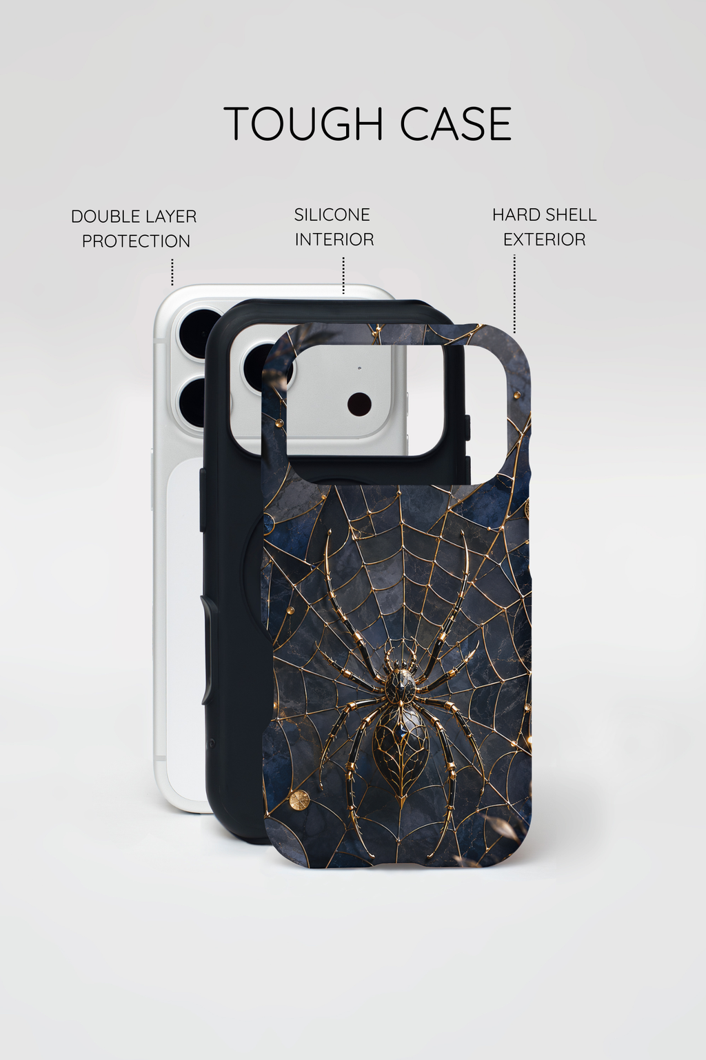 Gothic Spiderweb iPhone Case | Dark Academia Cover
