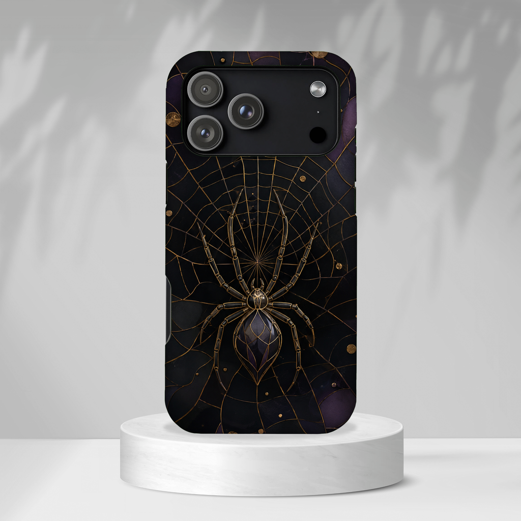 Spider Web iPhone Case | Gothic Spider Art Cover