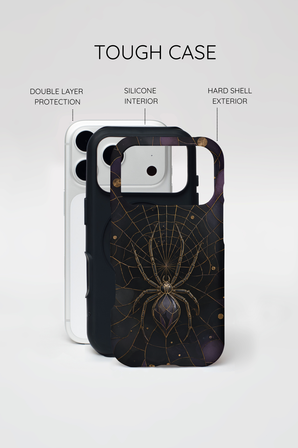Spider Web iPhone Case | Gothic Spider Art Cover