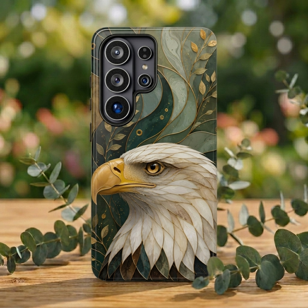Bald Eagle Samsung Galaxy Phone Case | Patriotic Wildlife Art Cover