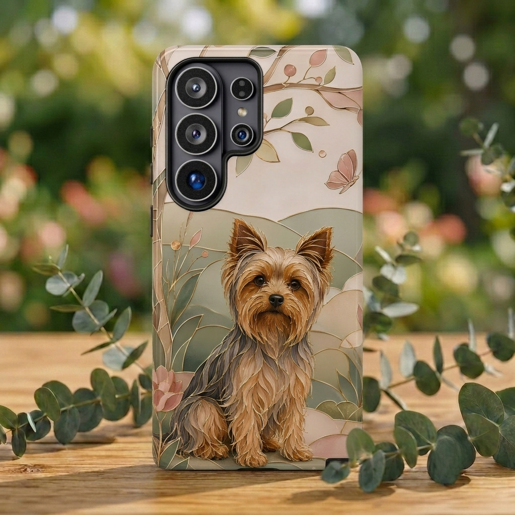 Yorkie Samsung Galaxy Phone Case | Yorkshire Terrier Art Cover