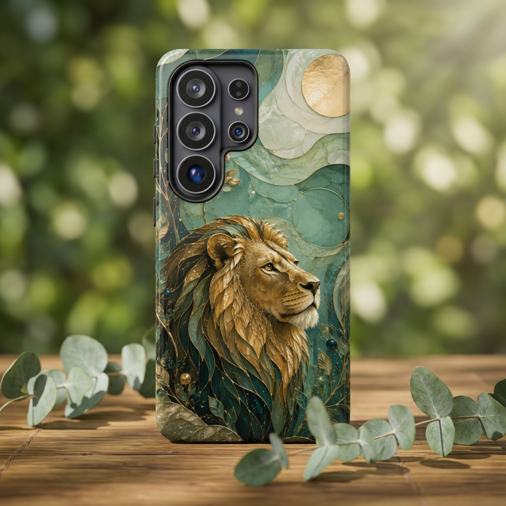 Lion Samsung Galaxy Phone Case | Majestic Lion Art Cover