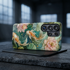 Koi Fish Samsung Galaxy Phone Case | Lotus Pond Art Cover