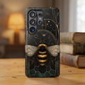 Golden Bee Samsung Galaxy Phone Case | Vintage Bee Art Cover