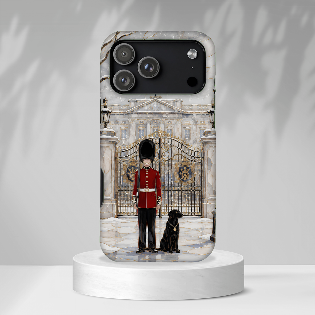 London Guard iPhone Case | Winter Palace Scene iPhone Case