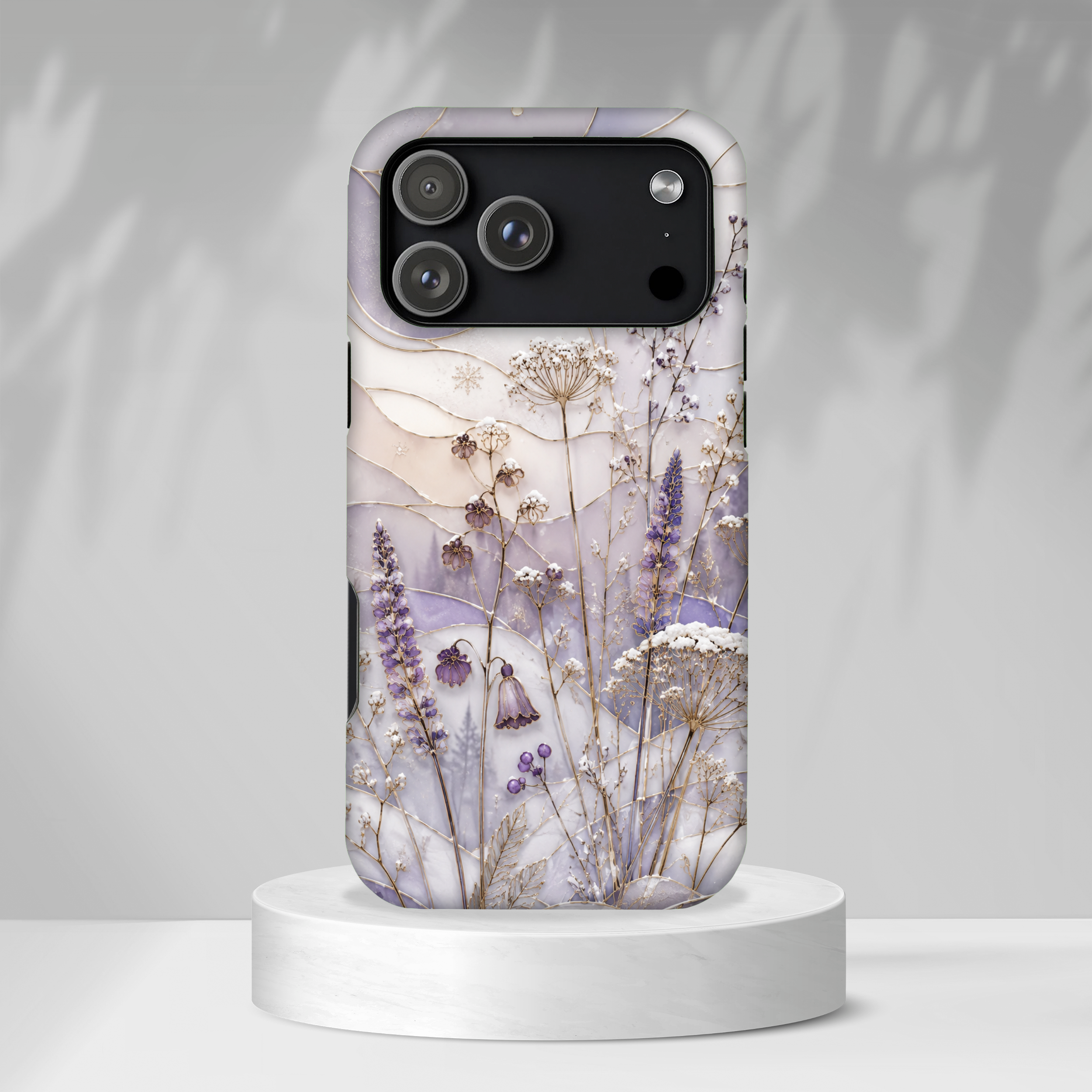 Stained Glass Wildflower iPhone Case | Floral Meadow iPhone Case